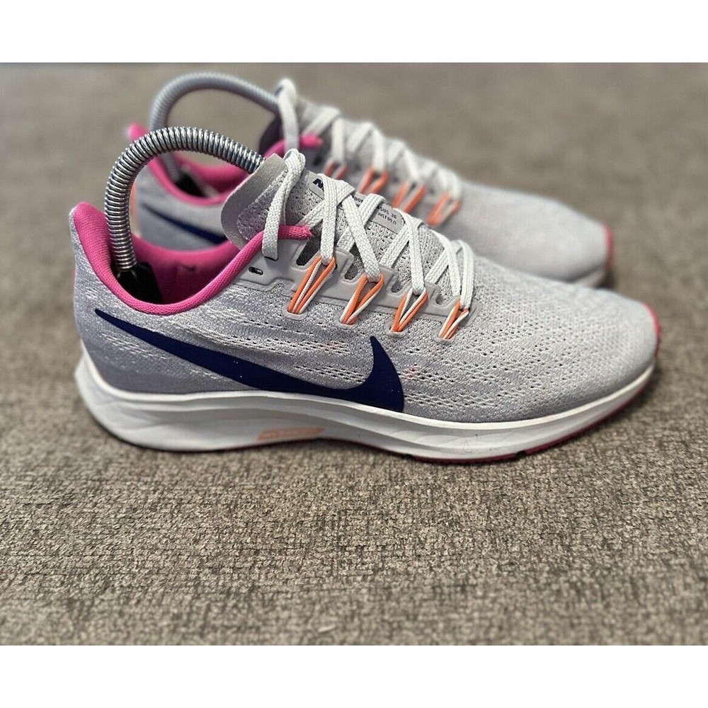 Nike Air Zoom Pegasus 36 Women’s Size 8 Wolf Gray Pink Sneaker CK4473-001